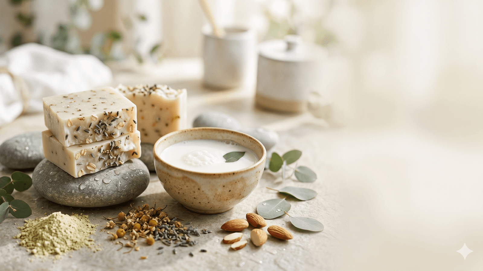 Natural goat milk soap skincare routine